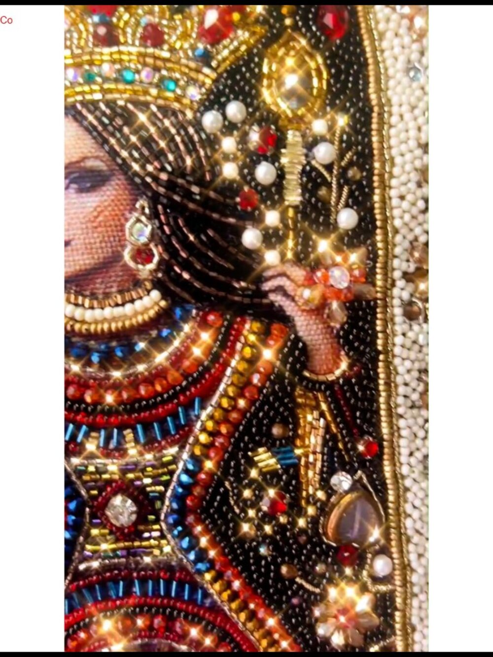 Mary Frances Beaded Mini Crossbody Bag Removable Chain Strap Clutch - Picture 3 of 6